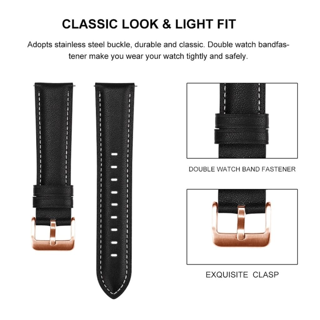 Garmin Venu / 2 Plus / Sq / Sq 2 Klockarmband i Läder - Vit