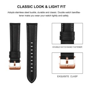 Garmin Venu / 2 Plus / Sq / Sq 2 Klockarmband i Läder - Svart