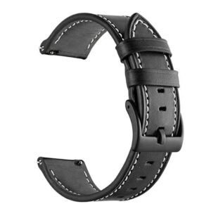 Garmin Forerunner 265 / 255 / Vivoactive 4 / Venu 2 Klockarmband i Läder - Svart