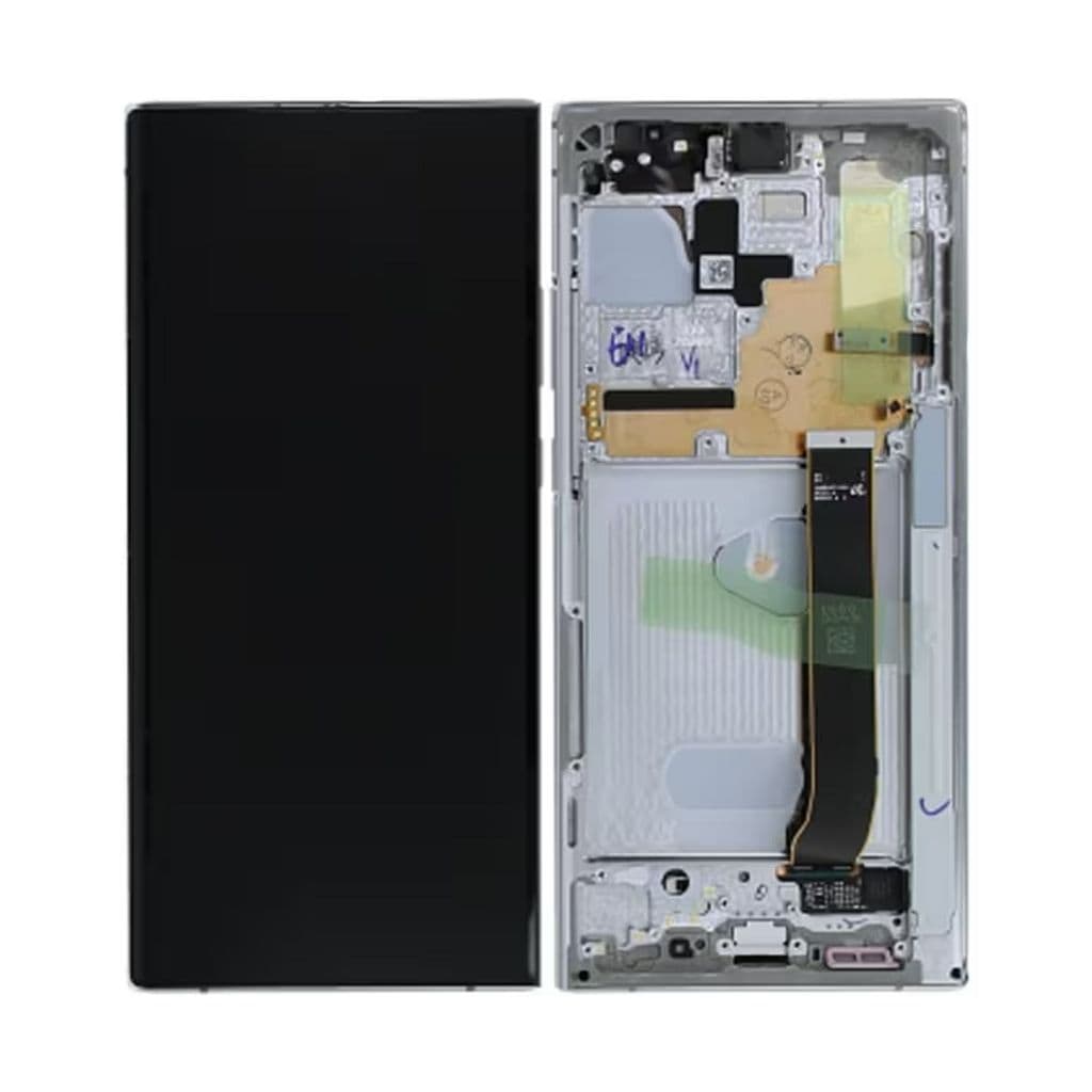 Samsung Galaxy Note 20 Ultra 5G Skärm med LCD Display - Vit (NO Cam)