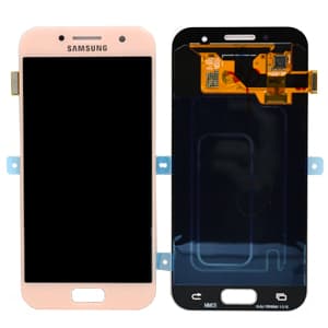 Samsung A3 2017 Skärm med LCD Display - Rosa