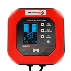 Lemania GX15 12V/24V Laddare 15A – AGM, EFB, VRLA, LiFePO4 – 24–300Ah