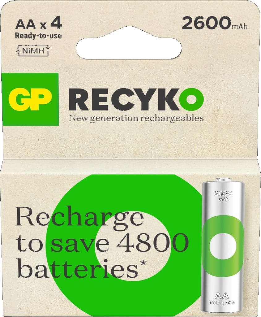 AA ReCyko GP 2600mAh NI-MH - 4 pack