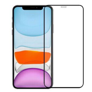 Heltäckande Skärmskydd Härdat Glas för iPhone 12 Pro Max - Svart