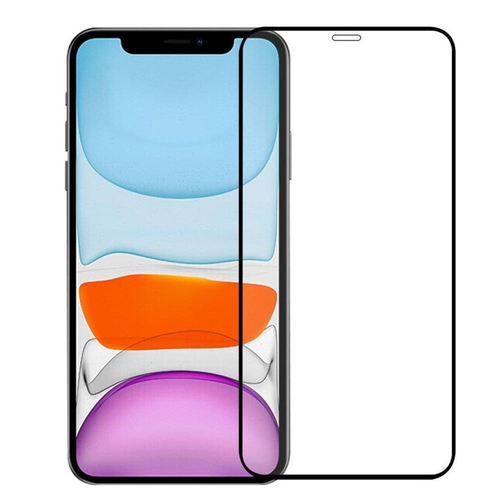 Heltäckande Skärmskydd Härdat Glas för iPhone 12 Pro Max - Svart