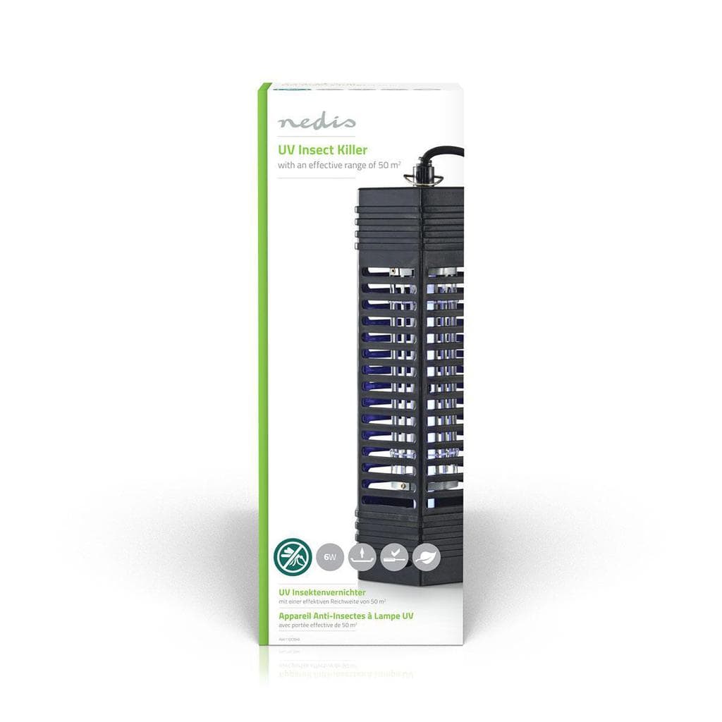 Nedis Insekts / Geting / Myggfångare 6W 50m² - Svart