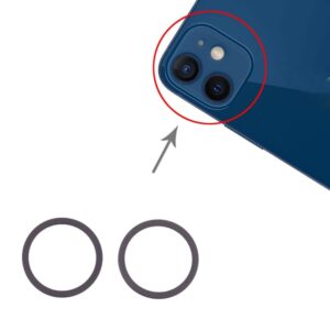 iPhone 12 Kameraring (2-pack) - Svart