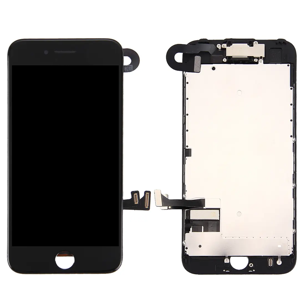 iPhone 8/SE 2020 Skärm Komplett med Kamera och Smådelar - Svart