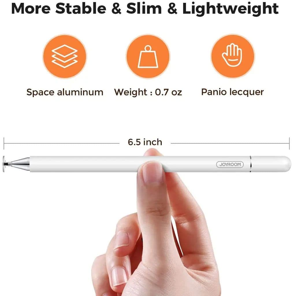 Joyroom Universal Stylus Penna, Passiv Kapacitiv - Vit
