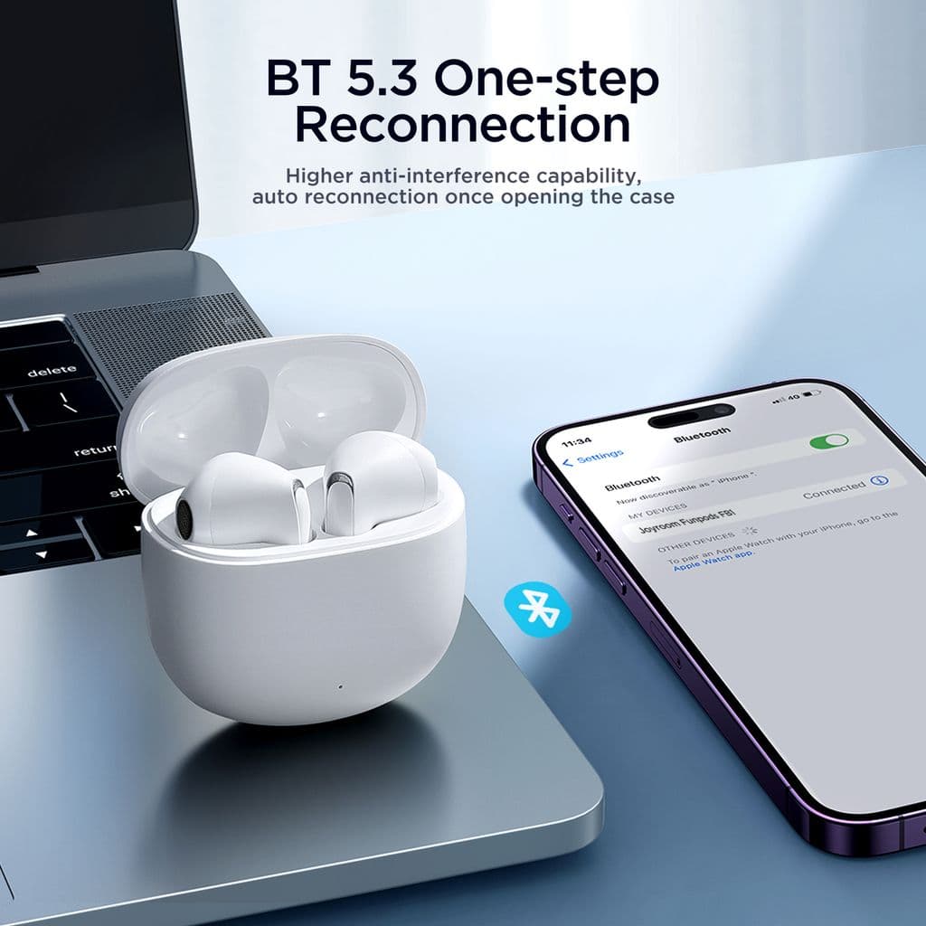 JOYROOM Funpods Series JR-FB1 True Wireless Earphones Bluetooth 5.3 - Vit