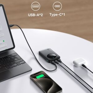 Joyroom 2.4A LED-skärm Bärbar Power Bank 5000mAh