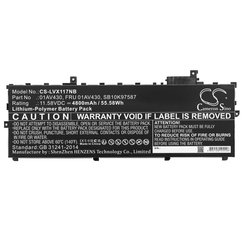 Batteri till Lenovo ThinkPad X1 Carbon 2017 mfl
