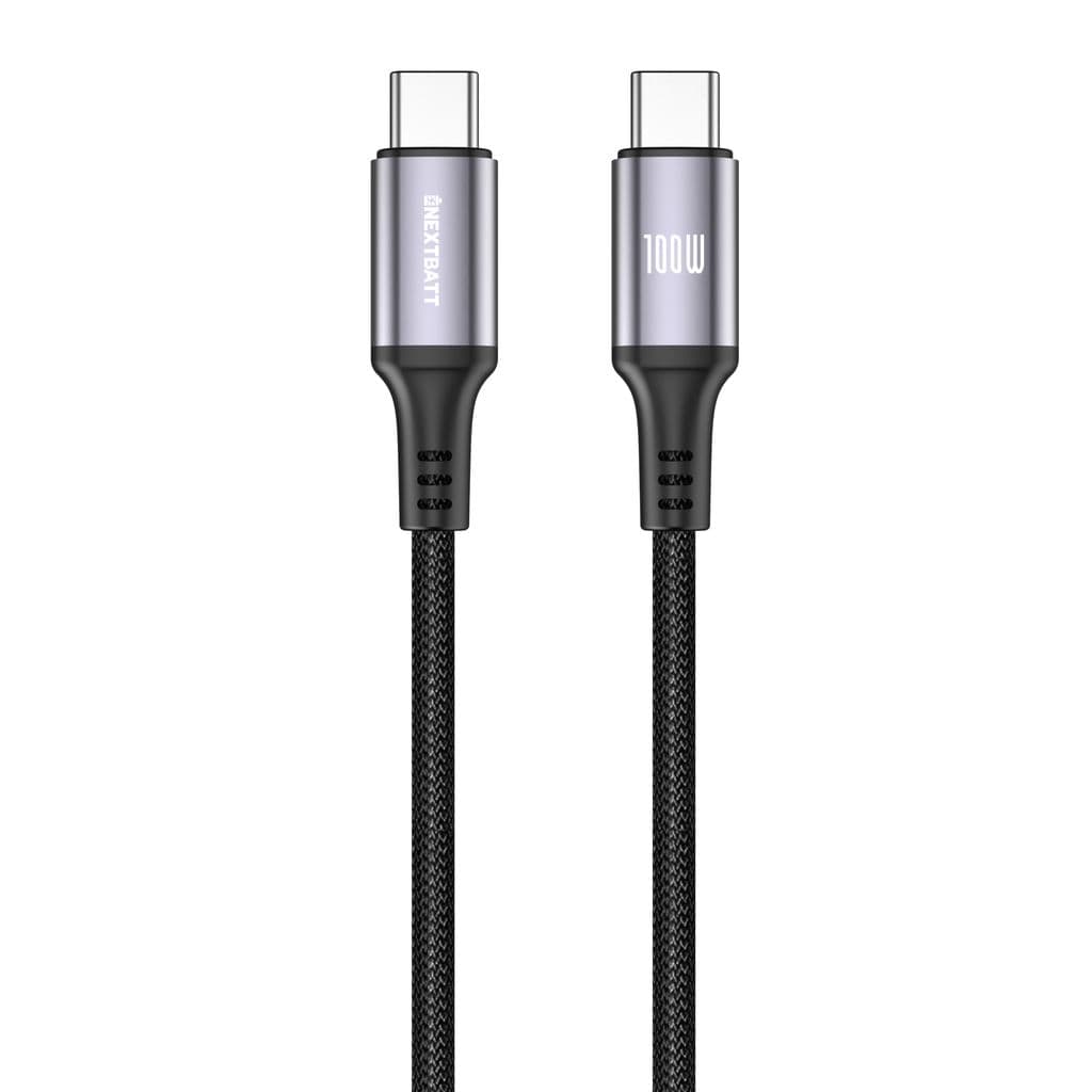 NEXTBATT USB-C till USB-C kabel 100W, 5A, 1m - Svart