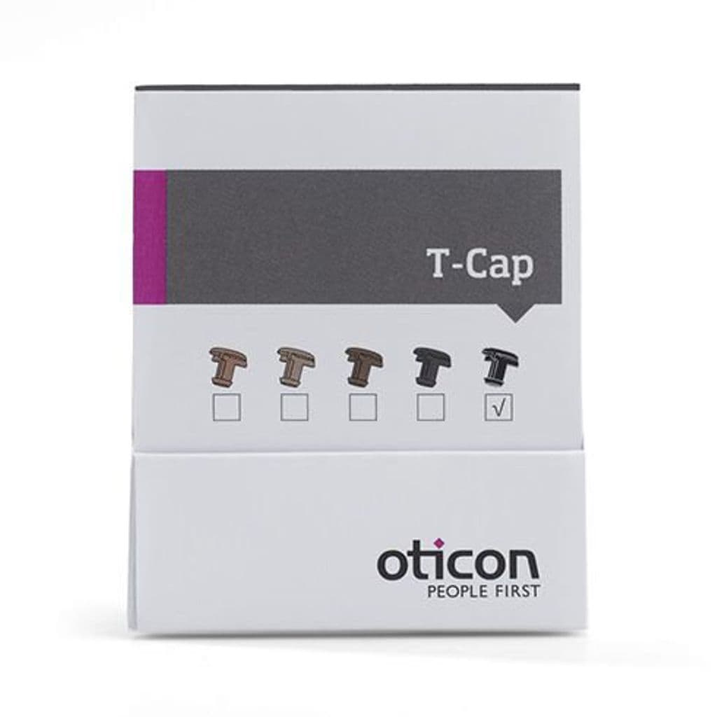 T-Cap Oticon , 8 st (mikrofonfilter) svart