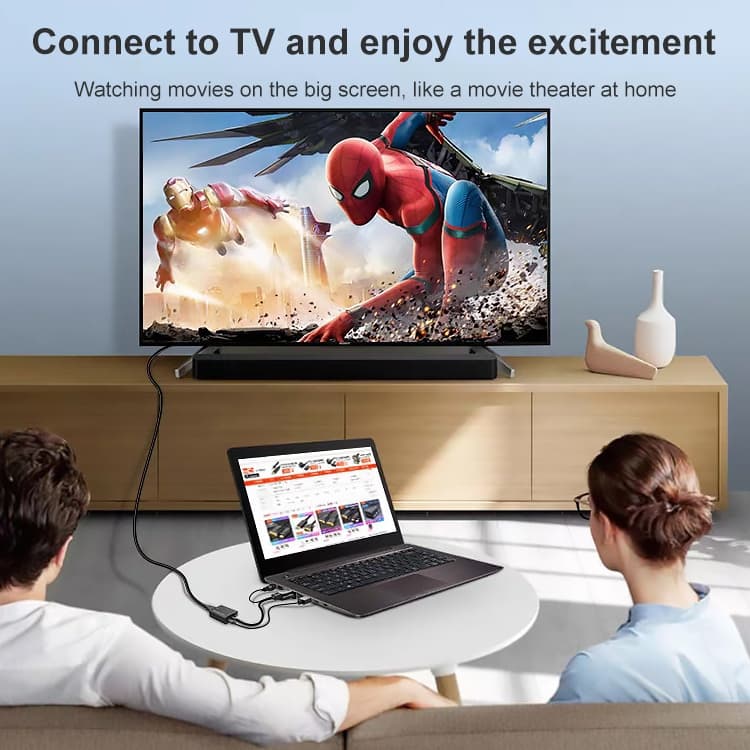 VGA till HDMI Adapter med 3.5mm AUX