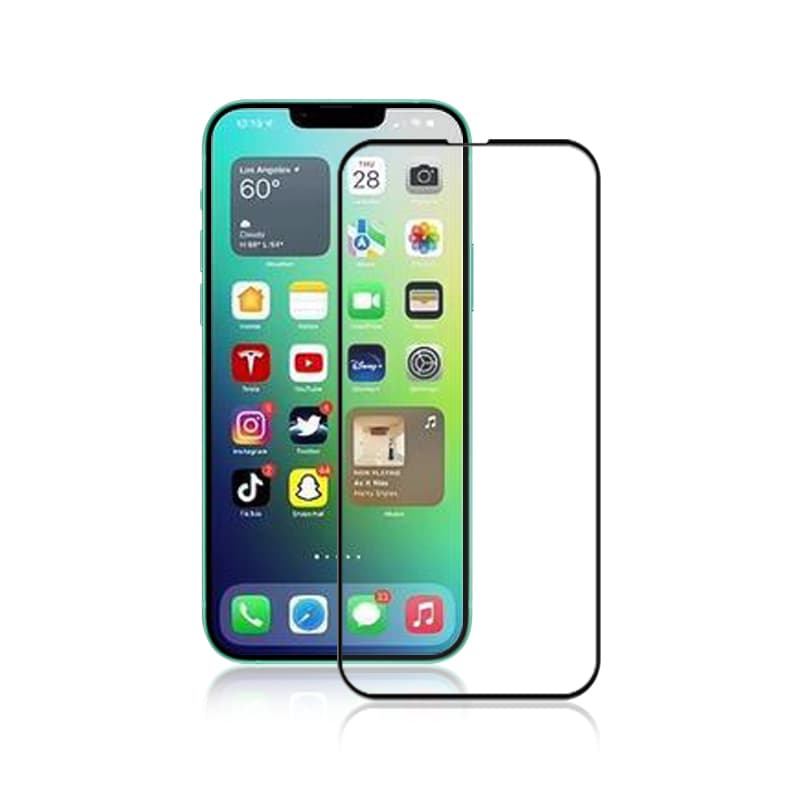 MOCOLO 3D Skärmskydd i Härdat Glas för iPhone 14 & 13 - Svart
