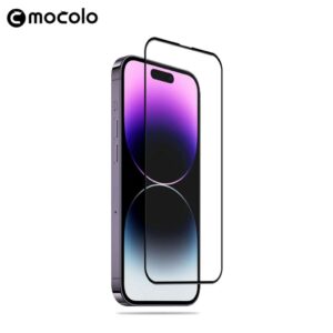 MOCOLO Skärmskydd i 2.5D Härdat Glas för iPhone 15 Pro Max - Svart Ram
