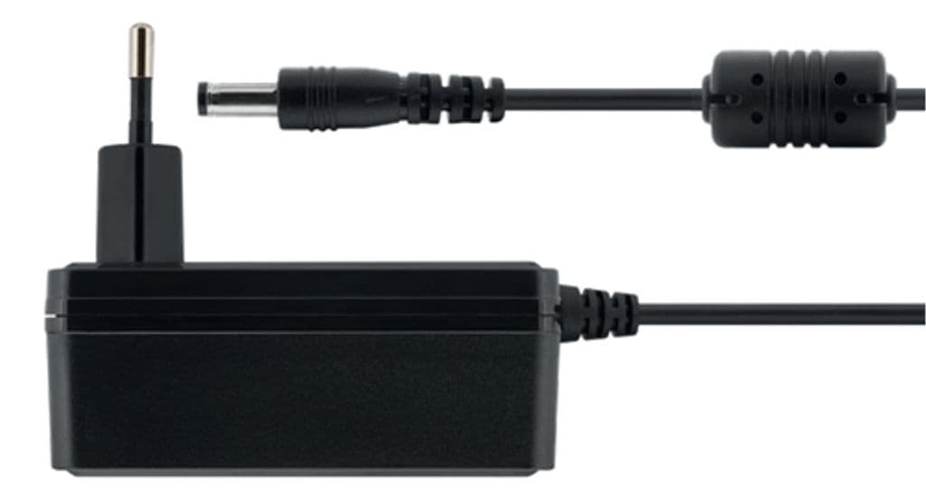 DELTACO Nätadapter, 100-240V AC 50-60Hz till 12V DC, 3A, 1.5m - Svart