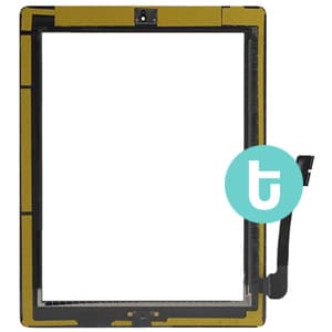 iPad 3 Glas & Digitizer med smådelar - SVART