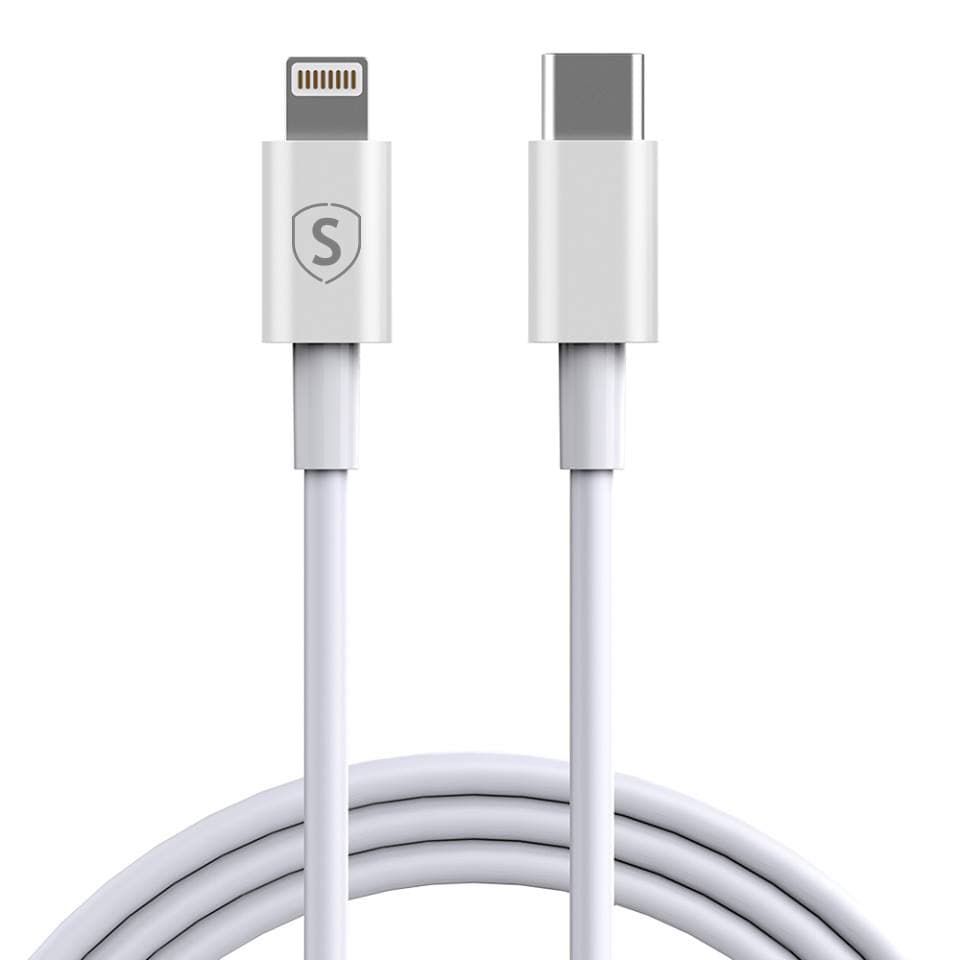 SiGN USB-C till Lightning Kabel 2.4A, 1m - Vit
