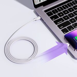 SiGN 2m USB-C till Lightning Kabel – 20W Snabbladdning, Vit