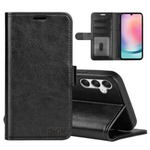 SiGN Plånboksfodral till Samsung Galaxy A25 - Svart