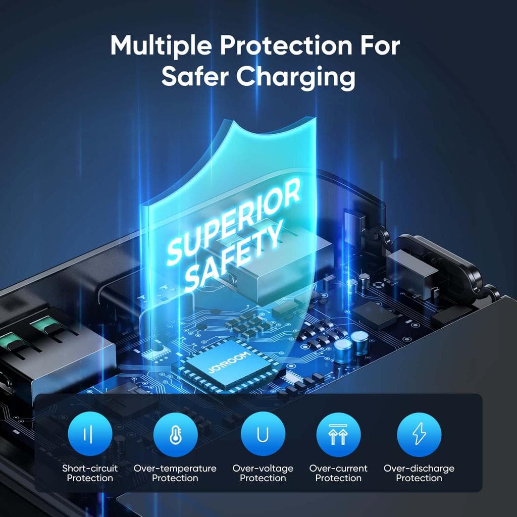 SiGN Extrem kraftfull LED Powerbank 30.000mAh, 22.5W - Svart