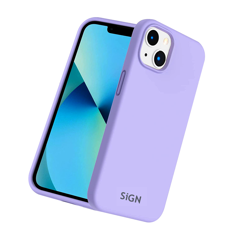 SiGN Liquid Silicone skal till iPhone 14 Plus - Lila