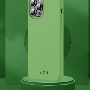 SiGN Liquid Silicone skal till iPhone 14 Pro Max - Grön