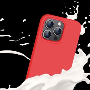 SiGN Liquid Silicone skal till iPhone 15 Pro Max - Röd