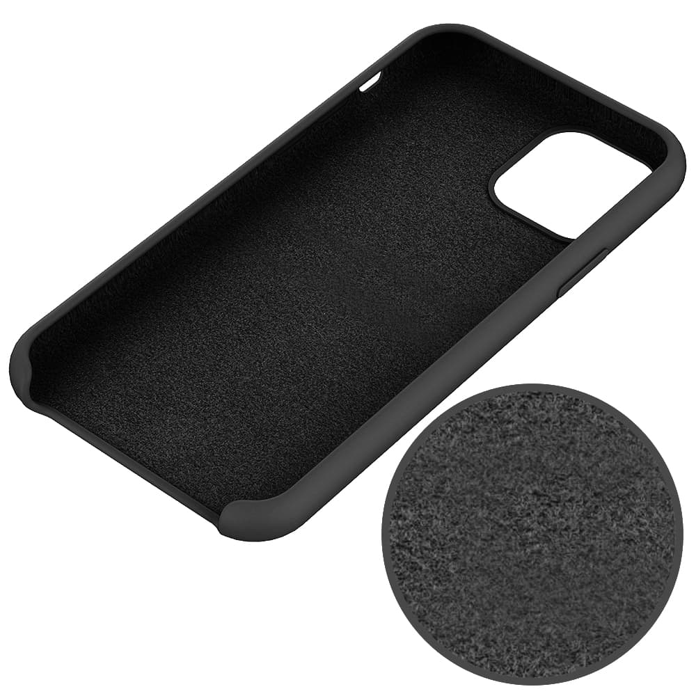 SiGN Liquid Silicone skal till iPhone 12 Pro Max - Svart