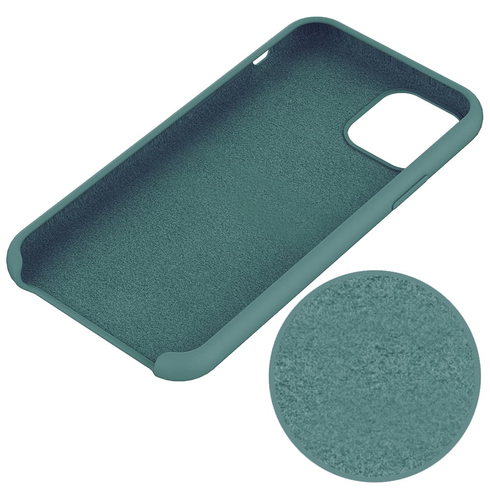 SiGN Liquid Silicone skal till iPhone 12 Pro Max - Grön