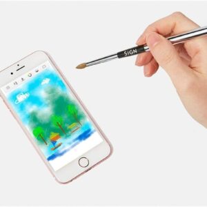 Stylus Pen för Touchskärmar med Dubbla Spetsar - Svart