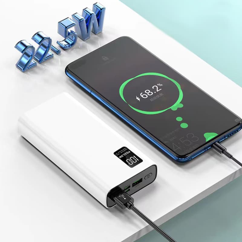 SiGN Extremt Kraftfull Powerbank 10000mAh, 22.5W - Svart