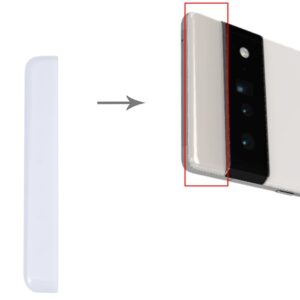 Front Upper Top Bakre skal till Google Pixel 6a (vit)
