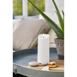 LED BLOCKLJUS FLAMME / 18 cm / Batteri / Timer / Utomhusbruk / IP44