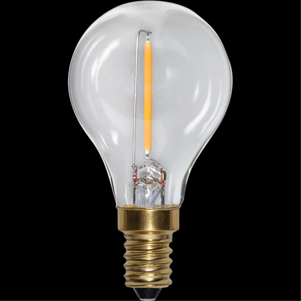LED-lampa E14 P45 mjuk glöd 0.8W 2100K 70 lumen