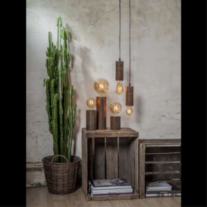 LED-lampa E27 G125 amberfärgat glas 0.75W 2000K 80 lumen
