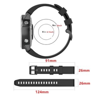 Garmin Fenix 3 Klockarmband i Silikon - Svart