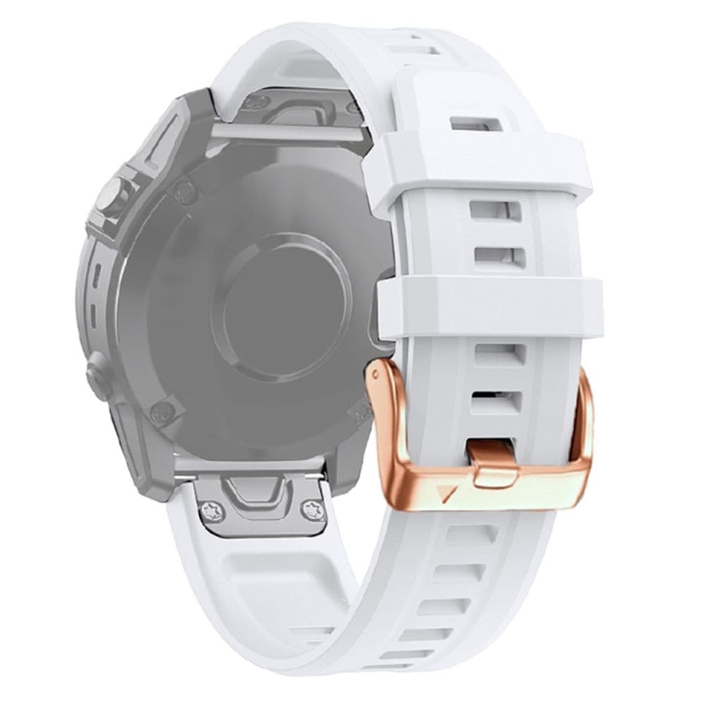 Garmin Fenix 6S Klockarmband i silikon - Vit