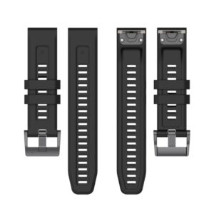 Garmin Fenix 5S Plus Klockarmband i Silikon - Svart