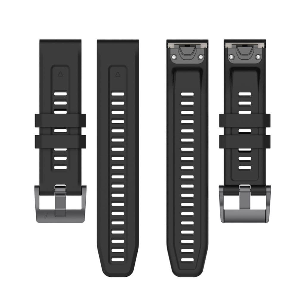Garmin Fenix 5S Plus Klockarmband i Silikon - Svart
