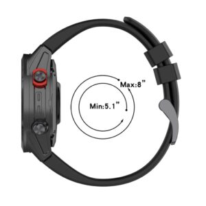 Garmin Fenix 5S Plus Klockarmband i Silikon - Grå