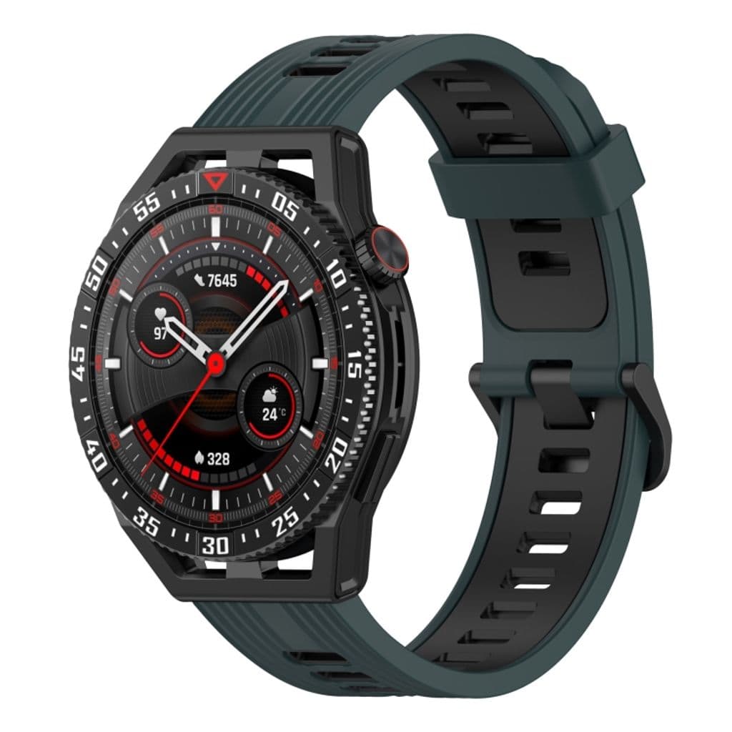 Garmin Venu 2 Tvåfärgat klockarmband i silikon - Grön/Svart