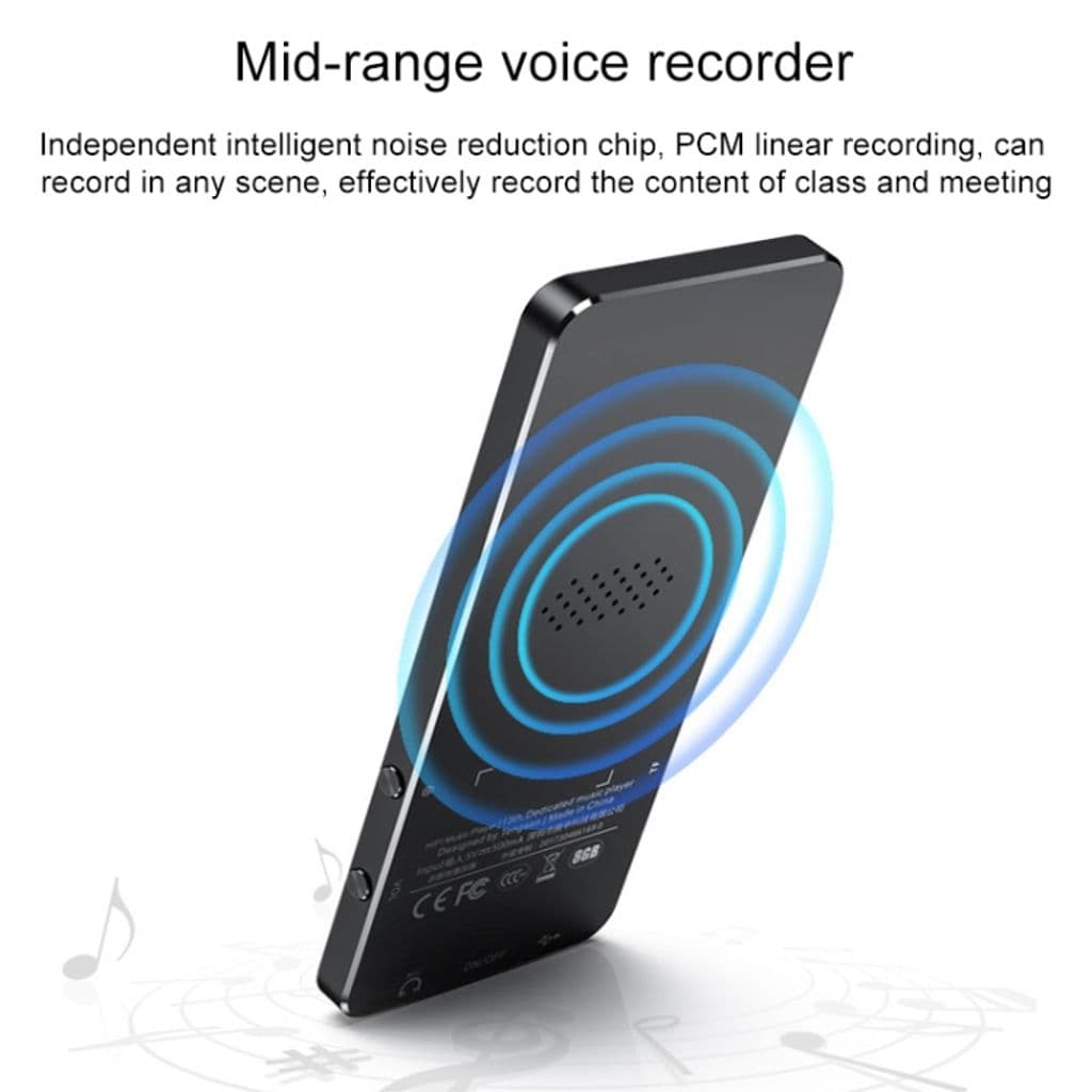 MP3 & MP4 Musikspelare med Bluetooth 16GB - Svart