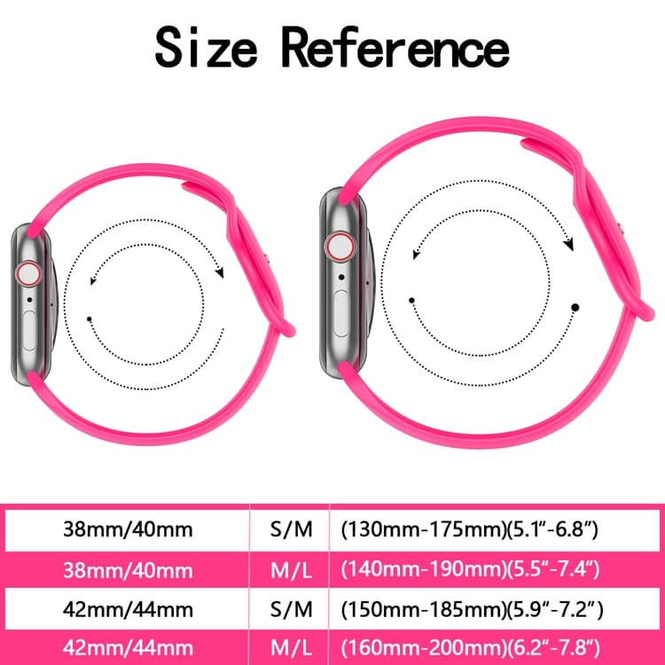Apple Watch 38/40/41/42mm Silikon Klockarmband - Lila