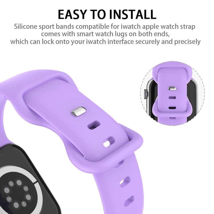 Apple Watch 38/40/41/42mm Silikon Klockarmband - Grön