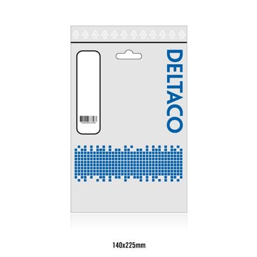 Deltaco USB 3.0 Kabel, Typ A hane till Typ A hane, 1m - Svart