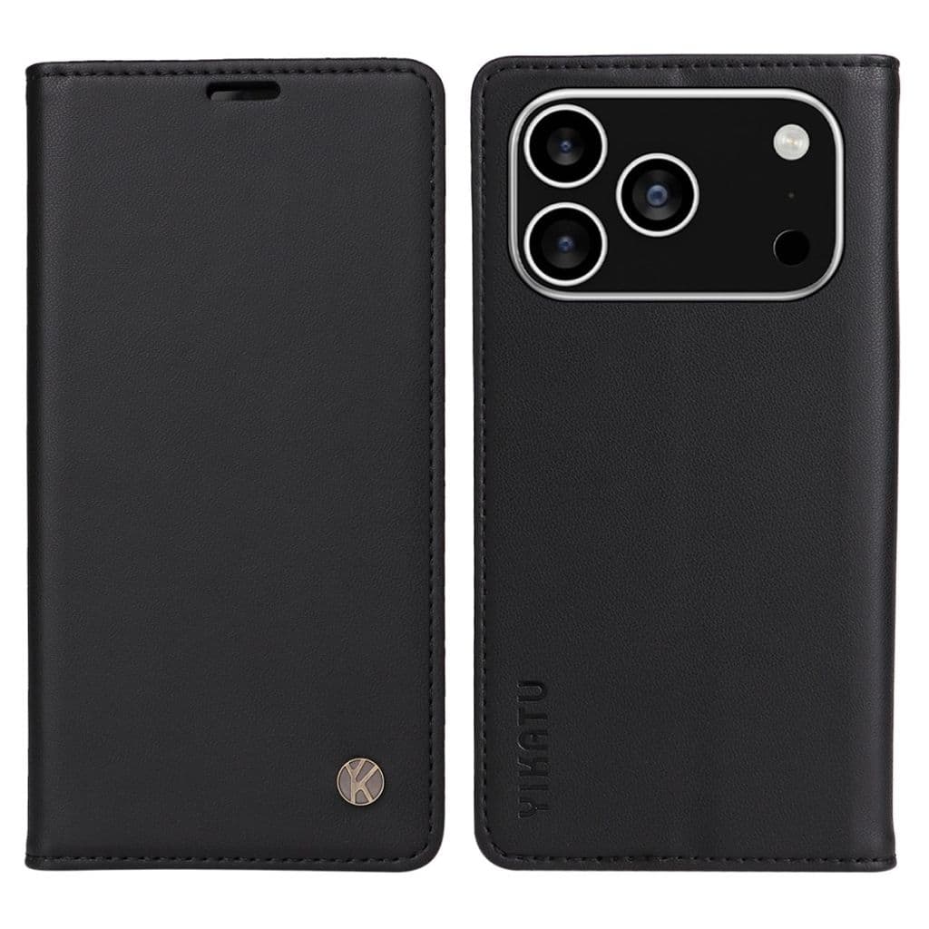 YIKATU iPhone 17 Pro Plånboksfodral - Svart