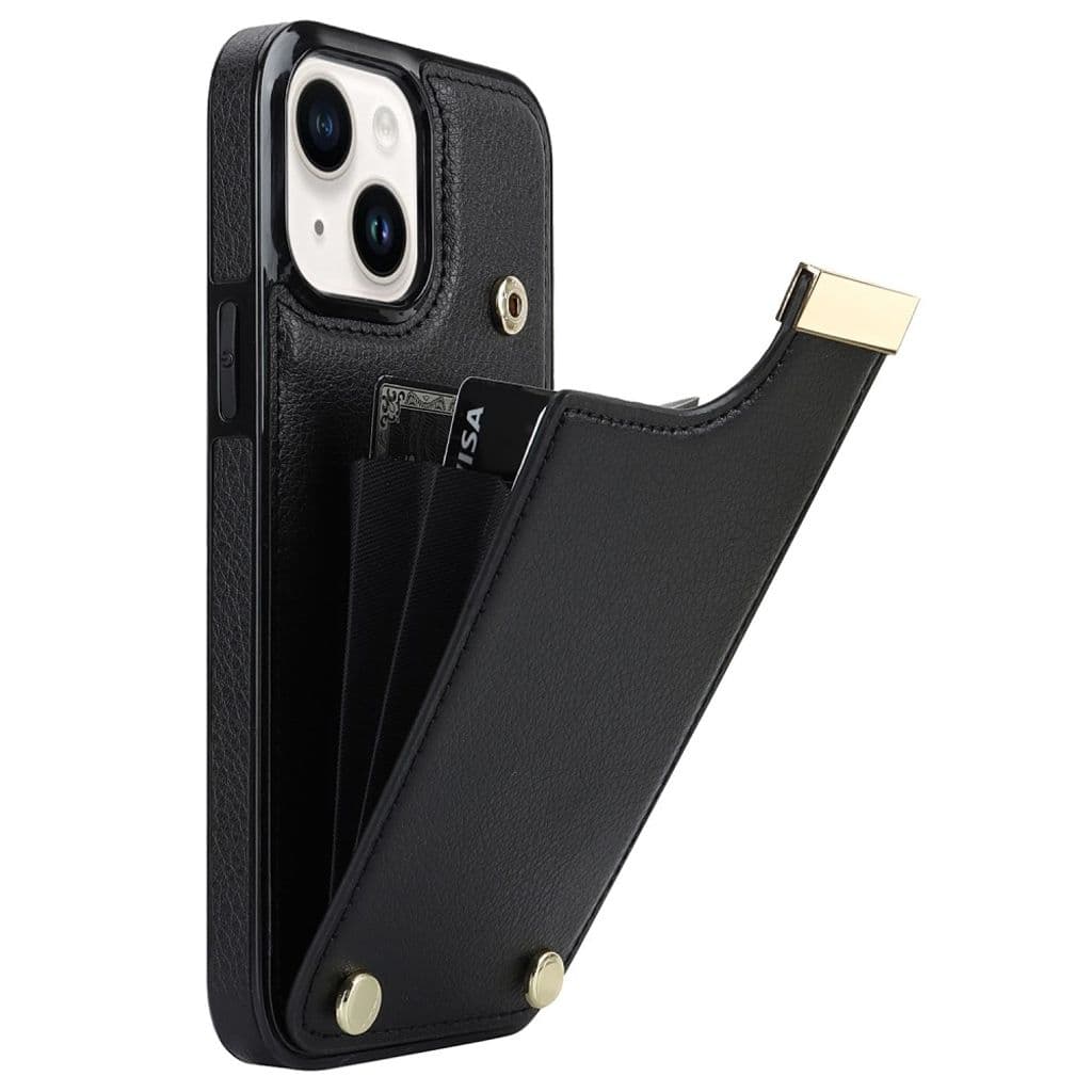 iPhone 14 Plus Skal med korthållare - Svart
